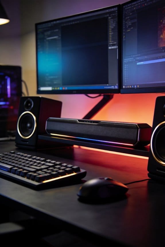 desktop soundbars over headsets