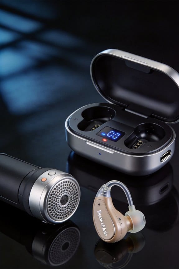 hearing aids with le audio