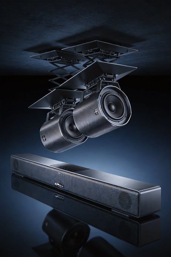 in ceiling speakers outperform up firing